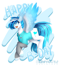 Size: 1101x1203 | Tagged: safe, artist:sparkie45, oc, oc only, oc:jona, pegasus, pony, clothes, male, shirt, solo, stallion