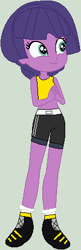 Size: 149x458 | Tagged: safe, artist:jadeharmony, lavandula, equestria girls, g4, equestria girls-ified, exeron gloves, eyelashes, female, martial arts kids, martial arts kids outfits