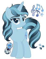 Size: 3700x4700 | Tagged: safe, artist:magicuniclaws, coloratura, trixie, oc, pony, unicorn, g4, female, magical lesbian spawn, mare, offspring, parent:coloratura, parent:trixie, rara, simple background, transparent background