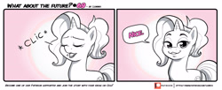 Size: 3908x1600 | Tagged: safe, artist:lummh, luster dawn, pony, unicorn, comic:what about the future, g4, 69 (number), comic, meme, michael rosen, noice, solo, speech bubble