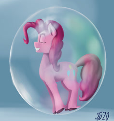 Size: 1600x1694 | Tagged: safe, artist:tenebrisnoctus, part of a set, pinkie pie, earth pony, pony, g4, bubble, cloven hooves, crepuscular rays, doodle, eyes closed, female, grin, in bubble, ocean, request, signature, smiling, solo, tail, underwater, unshorn fetlocks, water