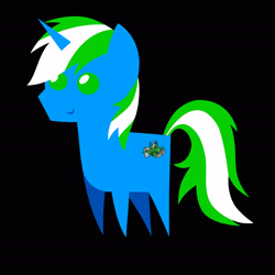 Size: 2310x2310 | Tagged: safe, artist:lincoln ks115, oc, oc:igames, pony, unicorn, black background, high res, pointy ponies, simple background