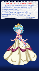 Size: 1701x3111 | Tagged: safe, artist:ponymaan, cozy glow, equestria girls, g4, beauty pageant, clothes, dress, equestria girls-ified, eyes closed, eyeshadow, gown, jewelry, lipstick, makeup, princess, solo, tiara