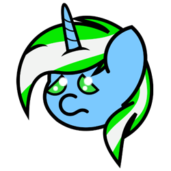 Size: 512x512 | Tagged: safe, artist:isaac_pony, oc, oc:igames, emoji, sad, simple background, transparent background