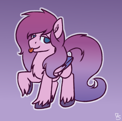 Size: 884x872 | Tagged: safe, artist:sevenserenity, oc, oc only, oc:satin petals, pegasus, pony, :p, fluffy, male, solo, stallion, tongue out