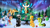 Size: 7369x4055 | Tagged: safe, artist:lina, oc, oc:mega voltage, kirin, pony, 2021, christmas, christmas tree, holiday, mulled wine, present, snow, snowball, snowman