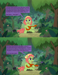 Size: 1200x1542 | Tagged: safe, artist:hakar-kerarmor, tree hugger, earth pony, pony, g4, female, forest, gary young, guitar, mare, mushroom, musical instrument, singing, solo, song reference, tree
