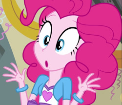 Size: 717x618 | Tagged: safe, screencap, pinkie pie, equestria girls, g4, my little pony equestria girls, cropped, solo