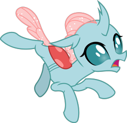 Size: 3086x3000 | Tagged: safe, artist:frownfactory, ocellus, changedling, changeling, 2 4 6 greaaat, g4, female, high res, horn, open mouth, simple background, solo, transparent background, vector