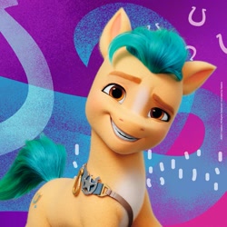 Size: 1323x1323 | Tagged: safe, hitch trailblazer, earth pony, pony, g5, my little pony: a new generation, official, dreamworks face, male, my little pony logo, puzzle, ravensburger, smiling, solo, stallion