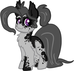 Size: 374x360 | Tagged: safe, artist:nootaz, oc, oc only, oc:oretha, pony, chest fluff, coat markings, ear fluff, ear tufts, female, hoof fluff, looking at you, mare, simple background, solo, standing, transparent background