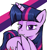 Size: 866x914 | Tagged: safe, artist:sallycars, twilight sparkle, alicorn, pony, g4, bedroom eyes, biting, female, grooming, legitimately amazing mspaint, looking at you, mare, ms paint, out of context, pixel-crisp art, preening, simple background, solo, twilight sparkle (alicorn), white background, wing bite