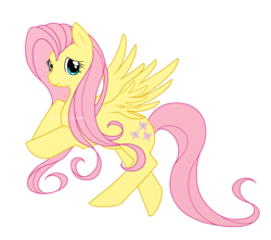 Size: 750x663 | Tagged: safe, artist:playbunny, fluttershy, pegasus, pony, g4, female, looking at you, mare, solo