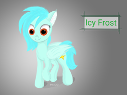 Size: 2780x2064 | Tagged: safe, artist:edenpegasus, oc, oc only, oc:icy frost, pegasus, pony, female, high res, mare, pegasus oc, solo