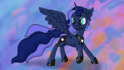 Size: 1920x1080 | Tagged: safe, artist:rdt727, princess luna, alicorn, pony, g4, solo