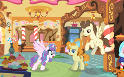 Size: 4835x3030 | Tagged: safe, artist:candyandflurry, pound cake, princess flurry heart, pumpkin cake, alicorn, pegasus, pony, unicorn, g4, bow, female, male, mare, older, older flurry heart, older pound cake, older pumpkin cake, siblings, stallion, story included, tail bow