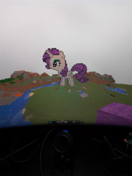 Size: 3120x4160 | Tagged: safe, part of a set, rarity, pony, unicorn, g4, female, high res, mare, minecraft, minecraft pixel art, pixel art, solo