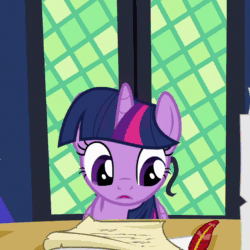 Size: 1080x1080 | Tagged: safe, screencap, twilight sparkle, alicorn, pony, g4, once upon a zeppelin, animated, cropped, cute, female, mare, mumbling, reading, solo, sound, twilight sparkle (alicorn), webm