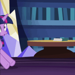Size: 1080x1080 | Tagged: safe, screencap, spike, twilight sparkle, alicorn, dragon, pony, g4, once upon a zeppelin, animated, butt touch, cropped, duo, female, hand on butt, male, mare, pushing, rump push, sound, twilight sparkle (alicorn), twilight's castle, webm