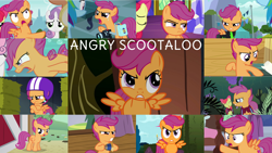 Size: 1280x720 | Tagged: safe, edit, edited screencap, editor:quoterific, screencap, apple bloom, applejack, rainbow dash, scootaloo, sweetie belle, earth pony, pegasus, pony, seapony (g4), unicorn, g4, growing up is hard to do, marks and recreation, on your marks, one bad apple, parental glideance, school raze, season 1, season 3, season 8, season 9, stare master, surf and/or turf, the fault in our cutie marks, the last crusade, the return of harmony, the show stoppers, the washouts (episode), angry, bipedal, bubble, camera, crying, cute, cute when angry, cutealoo, cutie mark crusaders, dorsal fin, eyes closed, female, fin, fin wings, fins, fish tail, flowing mane, flowing tail, gritted teeth, helmet, madorable, night, ocean, offscreen character, open mouth, raised hoof, scootaloo is not amused, swimming, tail, tears of anger, teeth, telescope, the washouts, tongue out, unamused, underwater, water, wings