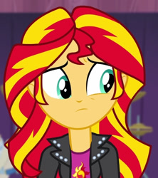 Size: 507x571 | Tagged: safe, screencap, sunset shimmer, equestria girls, g4, my little pony equestria girls: rainbow rocks, cropped, solo
