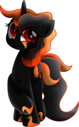 Size: 3229x5222 | Tagged: safe, artist:php178, derpibooru exclusive, pony of shadows, oc, oc only, oc:harvestside, alicorn, hybrid, pony, shadow alicorn, shadow pony, fallout equestria, fallout equestria: project horizons, g4, my little pony: the movie, .svg available, absurd resolution, alicorn oc, black, body markings, colored pupils, crossed hooves, crossed legs, cute, cute face, cute smile, cuteness overload, descendant, facial markings, fanfic art, folded wings, gradient mane, gradient tail, gray, headcanon in the description, horn, hybrid oc, inkscape, insignia, looking up, markings, movie accurate, ocbetes, offspring, orange (color), parent:boo, parent:stygian, parents:canon x oc, profile, red eyes, red eyes take warning, smiling, solo, svg, two toned mane, two toned tail, two toned wings, vector, wings