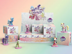 Size: 720x540 | Tagged: safe, part of a set, big macintosh, cheerilee, derpy hooves, granny smith, trixie, twilight sparkle, earth pony, pegasus, pony, unicorn, freeny's hidden dissectibles, g4, bone, dissectibles, merchandise, my little pony logo, packaging, skeleton, unicorn twilight