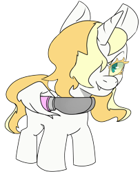 Size: 2263x2789 | Tagged: safe, artist:2hrnap, oc, oc only, oc:dyxkrieg, alicorn, pony, alicorn oc, blonde, blonde mane, blonde tail, butter knife, female, filly, green eyes, hair over one eye, high res, horn, knife, magical lesbian spawn, offspring, parent:oc:dyx, parent:oc:luftkrieg, parents:oc x oc, ponybooru import, simple background, solo, transparent background, wing hands, wings