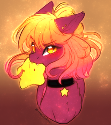 Size: 2342x2625 | Tagged: safe, artist:krissstudios, oc, oc only, pegasus, pony, bust, female, high res, mare, nom, portrait, solo, stars