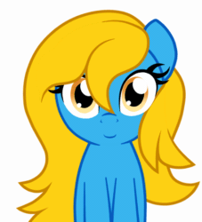 Size: 500x551 | Tagged: safe, artist:furrgroup, oc, oc only, oc:internet explorer, earth pony, pony, ask internet explorer, animated, blinking, browser ponies, earth pony oc, female, gif, internet explorer, mare, nodding, solo
