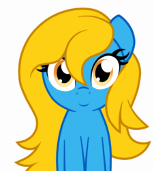 Size: 500x552 | Tagged: safe, artist:furrgroup, oc, oc only, oc:internet explorer, earth pony, pony, ask internet explorer, animated, blinking, browser ponies, earth pony oc, female, gif, internet explorer, mare, simple background, solo, white background