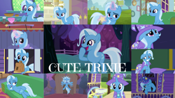 Size: 1280x721 | Tagged: safe, edit, edited screencap, editor:quoterific, screencap, trixie, pony, unicorn, a horse shoe-in, a matter of principals, all bottled up, boast busters, magic duel, no second prances, on your marks, road to friendship, season 1, season 3, season 8, student counsel, to where and back again, uncommon bond, spoiler:s08, cape, clothes, crying, cup, cute, diatrixes, female, glowing horn, hat, horn, horns, magic, magic aura, open mouth, puppy dog eyes, sad, scared, solo, teacup, telekinesis, trixie's cape, trixie's hat, twilight's castle