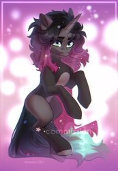 Size: 2423x3507 | Tagged: safe, artist:fenwaru, oc, oc only, pony, unicorn, high res, looking at you, solo, sparkles