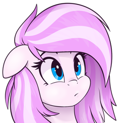 Size: 860x860 | Tagged: safe, artist:earth_pony_colds, oc, oc only, oc:cherry bloom, earth pony, pony, bust, cute, earth pony oc, female, mare, portrait, simple background, solo, transparent background