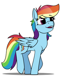 Size: 3800x4600 | Tagged: safe, artist:dacaoo, rainbow dash, pegasus, pony, g4, female, mare, open mouth, simple background, smiling, solo, transparent background