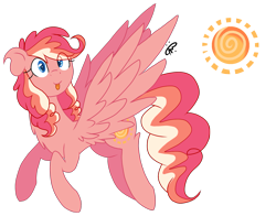 Size: 2067x1623 | Tagged: safe, artist:gallantserver, oc, oc only, oc:summer starburst, pegasus, pony, concave belly, female, magical lesbian spawn, mare, offspring, parent:firefly, parent:rainbow dash, parents:dashfly, simple background, solo, transparent background