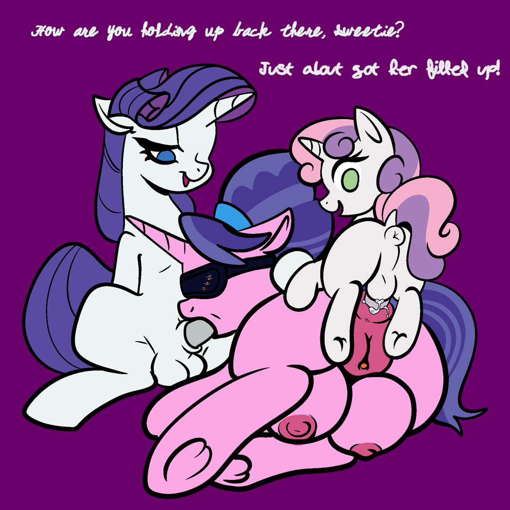 2622981 - explicit, artist:vodkamewtwoni, cookie crumbles, rarity, sweetie ...