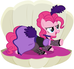 Size: 3217x3000 | Tagged: safe, artist:cloudy glow, pinkie pie, earth pony, pony, g4, over a barrel, season 1, .ai available, clothes, dress, female, high res, mare, saloon dress, saloon pinkie, solo, vector