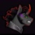 Size: 2048x2048 | Tagged: safe, artist:bvnnydolls, king sombra, pony, umbrum, unicorn, g4, black background, fangs, high res, looking at you, male, missing accessory, scar, simple background, snarling, solo, stallion