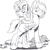 Size: 1601x1603 | Tagged: safe, artist:nauyaco, rarity, oc, pony, g4, magic, male, measuring tape, monochrome, notepad, pencil, stallion