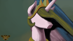 Size: 7680x4320 | Tagged: safe, artist:tsaritsaluna, princess celestia, alicorn, pony, g4, absurd resolution, crown, everywhere at the end of time, jewelry, no face, ponified, regalia, the caretaker