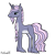 Size: 2000x2000 | Tagged: safe, artist:misskanabelle, oc, oc only, pony, unicorn, braid, crack ship offspring, female, high res, hoof fluff, horn, magical lesbian spawn, mare, offspring, parent:fleur-de-lis, parent:princess luna, signature, simple background, solo, transparent background, unicorn oc