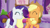 Size: 1920x1080 | Tagged: safe, screencap, applejack, rarity, earth pony, pony, unicorn, applejack's "day" off, g4, 1080p, ^^, applejack's hat, cowboy hat, cute, duo, duo female, eyes closed, female, hat, jackabetes, mare, raribetes