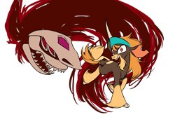 Size: 1800x1200 | Tagged: safe, artist:thescornfulreptilian, fhtng th§ ¿nsp§kbl, oleander (tfh), shanty (tfh), goat, shark, them's fightin' herds, cloven hooves, community related, fusion, looking at you