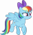 Size: 3523x3683 | Tagged: safe, artist:anime-equestria, rainbow dash, pegasus, pony, g4, alternate hairstyle, annoyed, blushing, bow, cute, dashabetes, female, high res, mare, simple background, solo, transparent background, vector, wings