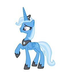 Size: 766x900 | Tagged: safe, artist:sunstar991, trixie, alicorn, pony, g4, alicornified, female, mare, race swap, recolor, simple background, trixiecorn, white background