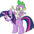 Size: 3000x3046 | Tagged: safe, artist:dashiesparkle, spike, twilight sparkle, dragon, pony, unicorn, fall weather friends, g4, my little pony: friendship is magic, season 1, .svg available, butt, dragons riding ponies, duo, duo male and female, female, high res, leaf, male, mare, open mouth, plot, riding, riding a pony, simple background, spike riding twilight, teeth, transparent background, twibutt, twig, unicorn twilight, vector, wingless spike