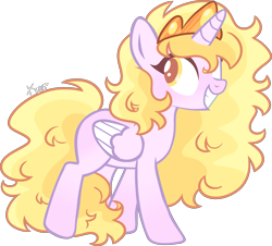 Size: 2937x2653 | Tagged: safe, artist:kurosawakuro, oc, oc only, alicorn, pony, base used, female, high res, magical lesbian spawn, mare, offspring, parent:derpy hooves, parent:twilight sparkle, parents:twerpy, simple background, solo, transparent background