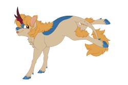 Size: 4800x3200 | Tagged: safe, artist:gigason, oc, oc only, oc:barley, kirin, male, simple background, solo, tongue out, transparent background