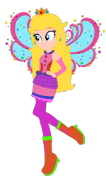 Size: 388x646 | Tagged: safe, artist:selenaede, artist:user15432, fairy, human, equestria girls, g4, barely eqg related, base used, base:selenaede, boots, clothes, cosmix, crossover, crown, dress, ear piercing, earring, equestria girls style, equestria girls-ified, fairy princess, fairy wings, fairyized, fingerless gloves, gloves, hand on hip, high heel boots, high heels, jewelry, piercing, pink dress, pink wings, princess peach, regalia, shoes, simple background, solo, sparkly wings, stars, super mario bros., transparent background, wings, winx, winx club, winxified